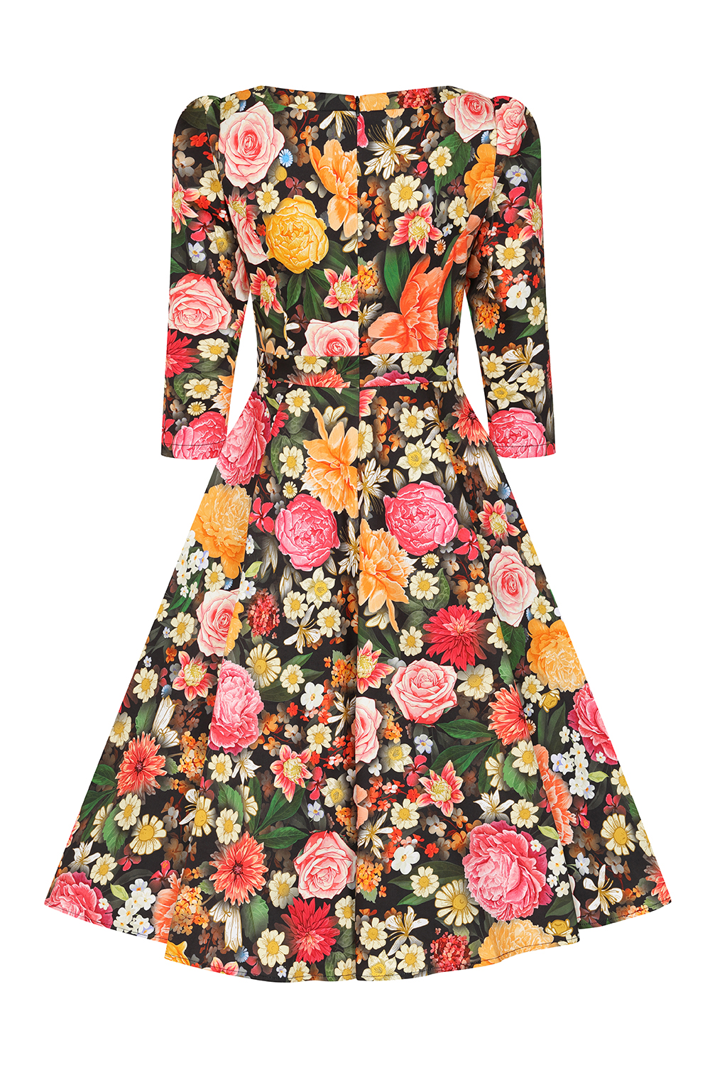 Cassidy Floral Swing Dress in Extended Sizing